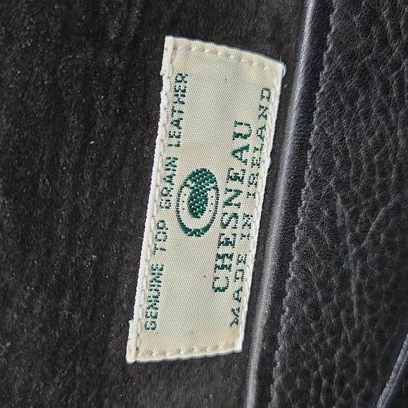 Vintage Chesneau Black Top Grain Leather Men's Briefcase - Picture 13 of 16